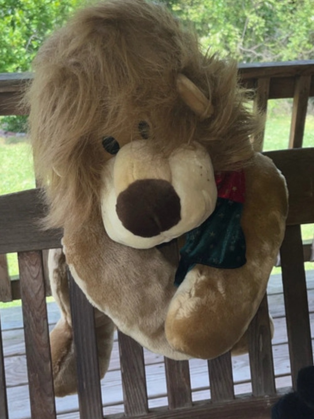 Massive vintage 90s lion plushy 35” vintage people pals rare